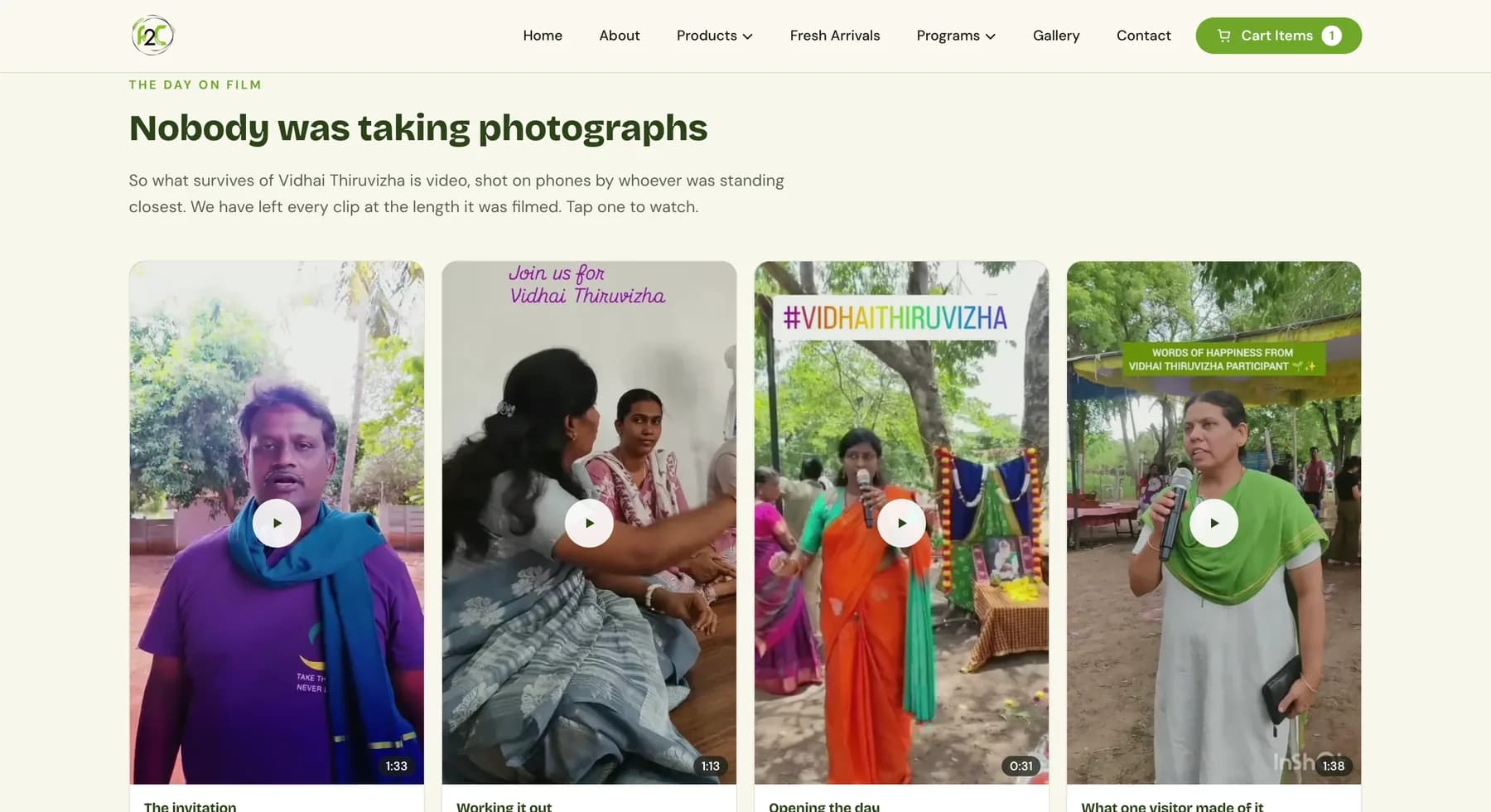 Farm 2 Community website, screen 7 of 7