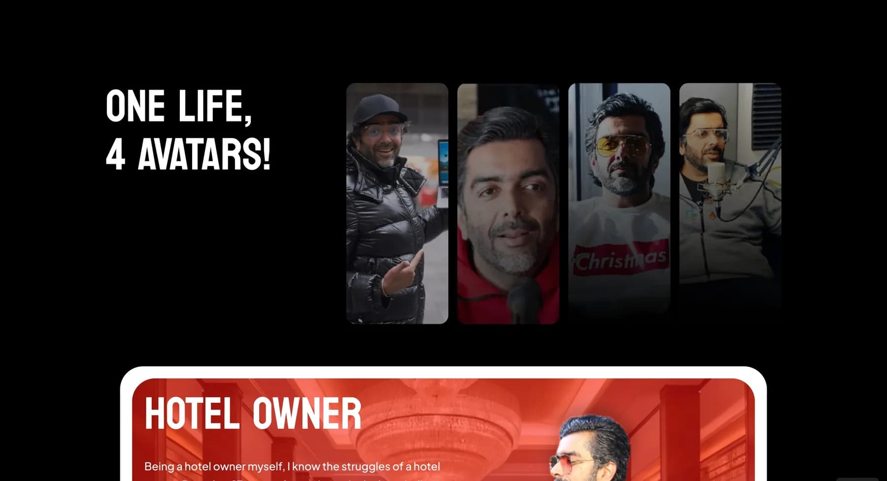 Rich Founders Club website, screen 3 of 4