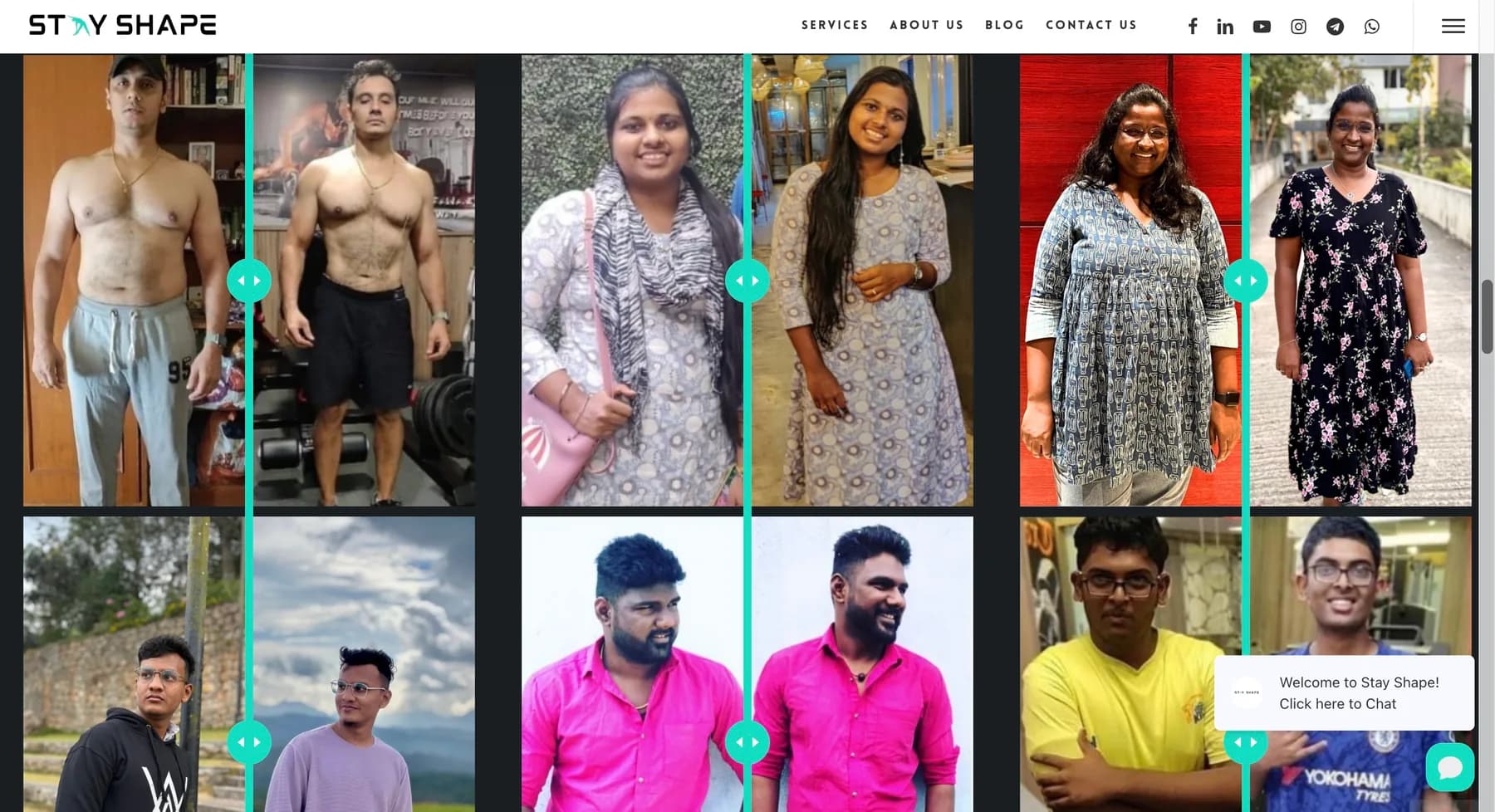 Stay Shape website, screen 6 of 6