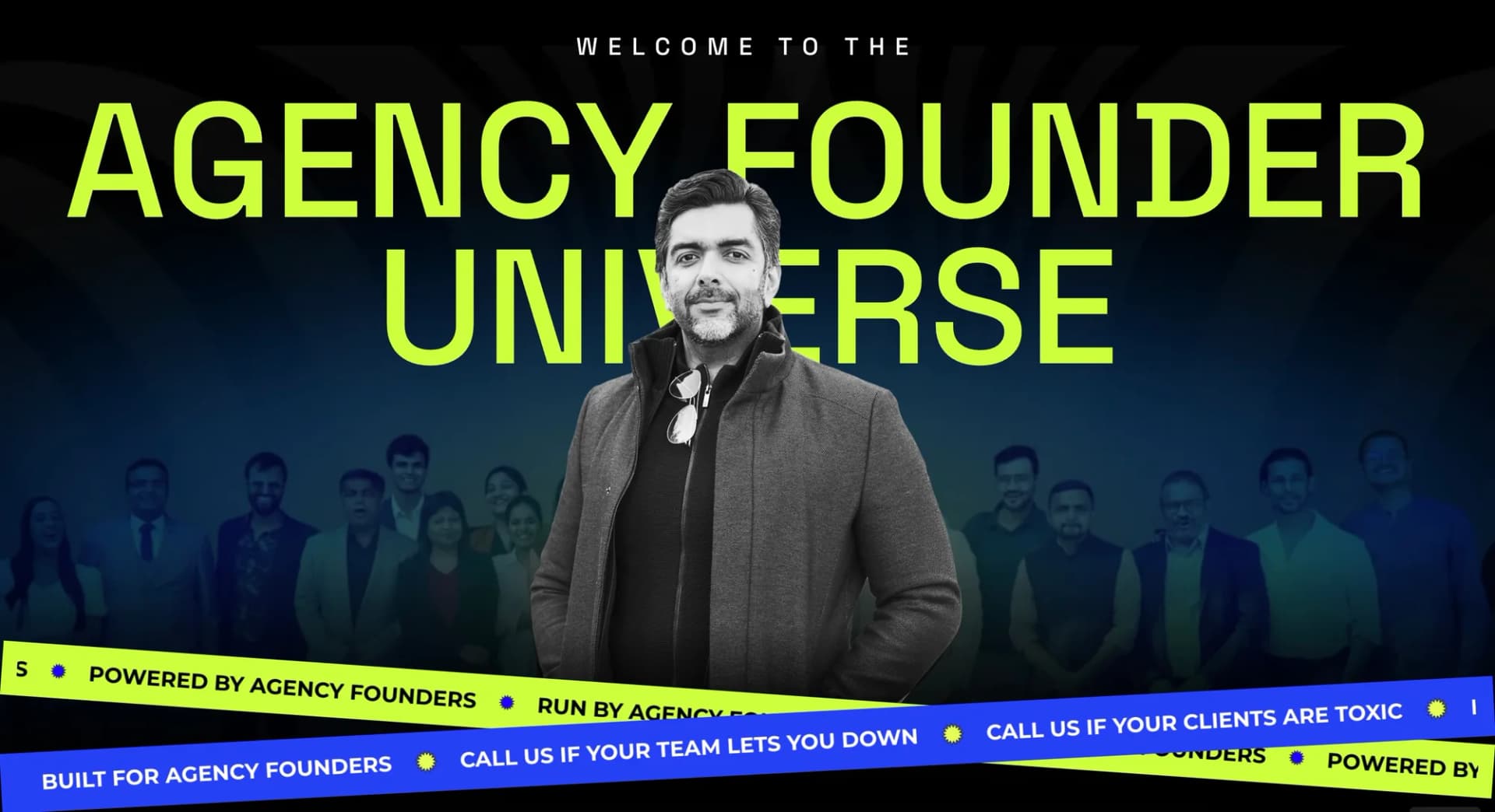 The Agency Founder website homepage