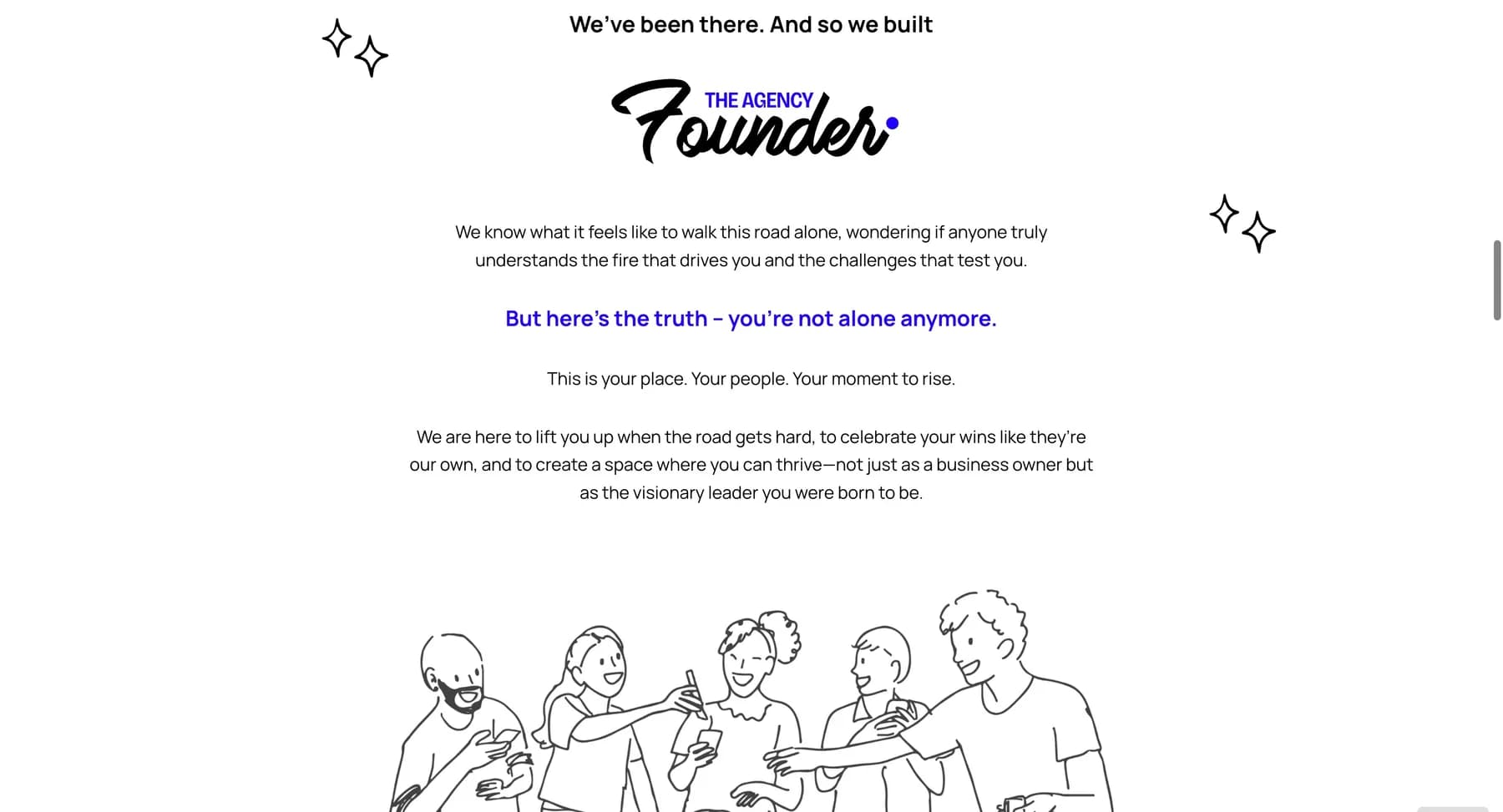 The Agency Founder website, screen 4 of 7